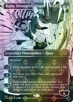 MTG Kaya, Intangible Slayer Borderless Foil ** All Will Be One ** English (NM) - Image 1