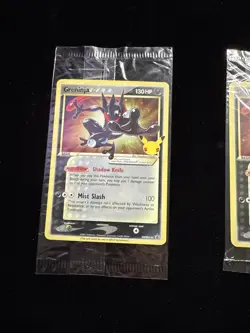 2x SEALED Greninja Gold Star SWSH144 25th Anniversary Celebrations Promo Card - Image 2