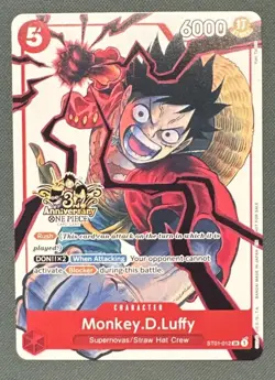 Monkey.D.Luffy - ST01-012 (3rd Anniversary) ST01-012 One Piece Promotion Cards - Image 1