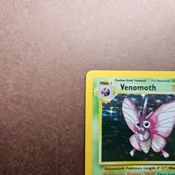 Venomoth 13/64 Pokemon Jungle Holo Rare Card - MP - Image 2