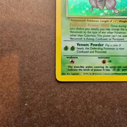 Venomoth 13/64 Pokemon Jungle Holo Rare Card - MP - Image 4