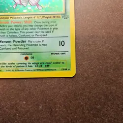 Venomoth 13/64 Pokemon Jungle Holo Rare Card - MP - Image 5