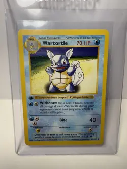 Pokemon Wartortle Card First Edition Shadowless 042/102 Base Set Lightly Played - Image 1