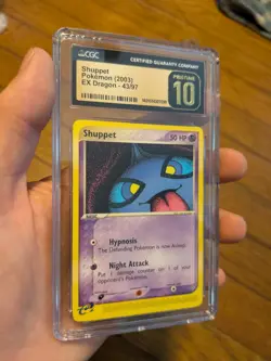 (POP 5) CGC 10 PRISTINE 2003 Pokemon Ex Dragon 43/97 Photo bomb Shuppet CARD - Image 1