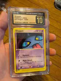(POP 5) CGC 10 PRISTINE 2003 Pokemon Ex Dragon 43/97 Photo bomb Shuppet CARD - Image 2