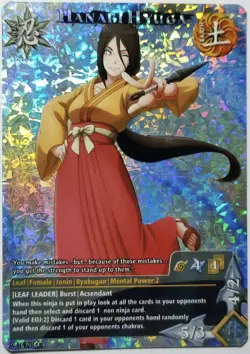 Carte Naruto CCG Collectible Card Game Foil Prism 427 Hanabi Hyuga - Image 1