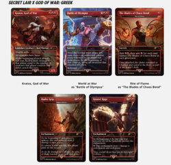 MTG Secret Lair Playstation Foil PRESALE God of War: Greek , ORDER CONFIRMED - Image 1