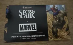 MtG: SL x Spider-Man: Daily Bugle Breaking News Rainbow Foil - Brand New, Sealed - Image 1