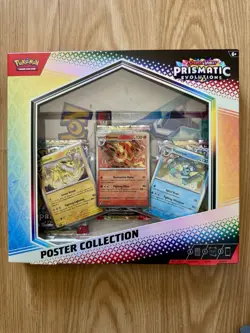 Pokemon TCG Scarlet & Violet Prismatic Evolutions Poster Collection Box - Image 1