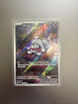 Pokemon TCG Scarlet & Violet Base Set Holo Illustration Rare Greavard 214/198 - Image 1