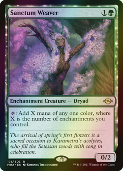 MTG Sanctum Weaver Foil ** Modern Horizons 2 ** English (NM) - Image 1
