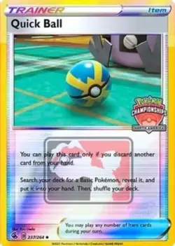 1x Quick Ball - 237/264 - North America Championships NM-Mint Pokemon Organized - Image 1