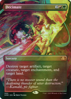 MTG Decimate Borderless Full Art Foil ** Dominaria Remastered ** English (NM) - Image 1