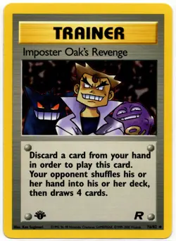 Pokemon - 1st Edition Team Rocket IMPOSTER OAK’S REVENGE 76/82 NM - Image 1