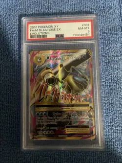 2016 Pokemon XY Evolutions Mega Blastoise EX #22/108 Holofoil PSA8 - Image 1