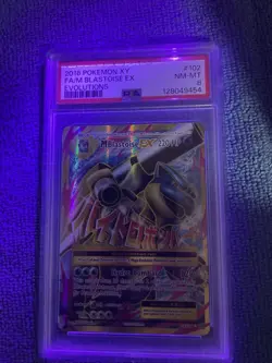 2016 Pokemon XY Evolutions Mega Blastoise EX #22/108 Holofoil PSA8 - Image 3