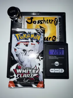 Heavy 22.89g Pokemon TCG SV 10.5 White Flare Booster Pack Factory Sealed! - Image 1
