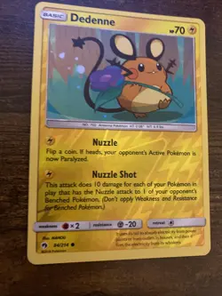 1x Dedenne - 84/214 - Common - Reverse Holo Lost Thunder Pokemon Near Mint - Image 3