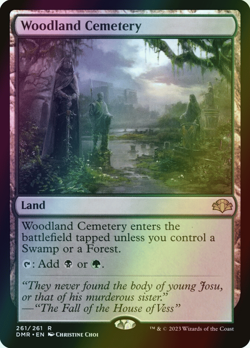 MTG Woodland Cemetery Foil ** Dominaria Remastered ** English (NM) - Image 1