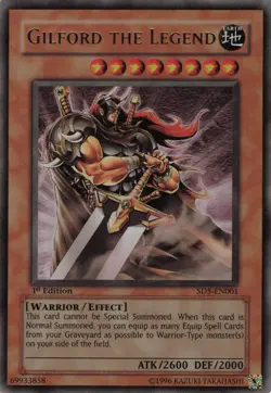 Yugioh Gilford the Legend SD5-EN001 Ultra Rare 1st Edition NM - Image 1