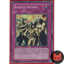 Yugioh Backup Soldier PSV-E028 Super Rare NM - Image 1