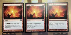 MTG Pyretic Ritual x3 LP M11 - Image 1