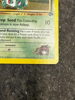 Erika's Bulbasaur 39/132 - Gym Challenge Vintage Pokemon Card LP - Image 3