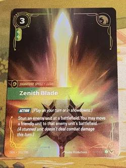 Riftbound TCG League Of Legends Origins Epic Zenith Blade 262/298 NM Card - Image 1