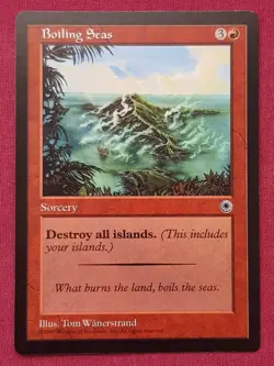 Magic The Gathering PORTAL BOILING SEAS red card MTG - Image 1