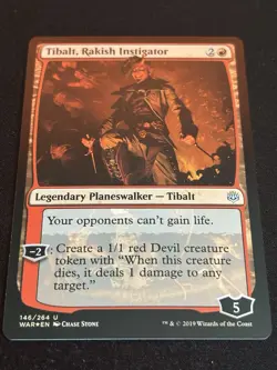 1x Tibalt, Rakish Instigator FOIL - War of the Spark (WAR) Magic MTG - Image 1