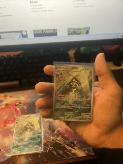 Pokemon TCG Aegislash Full Art Illustration Rare Card 210/182 Paradox Rift 2 x2 - Image 4