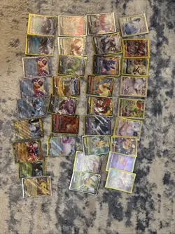 15 V 10 Ex and 9 Full Art Lot of Pokemon Cards Near Mint Condition Rare Cards - Image 1