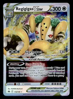 Regigigas Vstar Ultra Rare Crown Zenith 114/159, NM Pokemon Card - Image 1