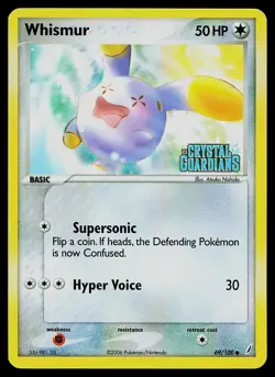 Pokemon Card - Whismur Crystal Guardians Stamped 69/100 Reverse Holo - Image 1