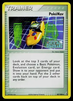 Pokemon Card - Pokenav Crystal Guardians Stamped 83/100 Reverse Holo - Image 1