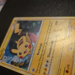 Pokemon Pikachu Holo Black Star Promo HGSS03 2010 Rare HeartGold Card HP - Image 3