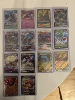 Pokemon Korean Card Lot Full Arts VMAXs EXs Vs 14 Cards Near Mint - Image 1