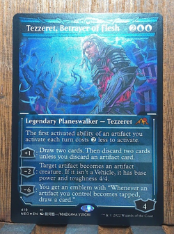 MTG Tezzeret, Betrayer of Flesh 🎇 Kamigawa (FOIL ETCHED SHOWCASE) NM ❤ - Image 2
