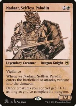 1x - Nadaar, Selfless Paladin - [SELECT] - Forgotten Realms - NM MTG - Image 3