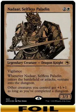 1x - Nadaar, Selfless Paladin - [SELECT] - Forgotten Realms - NM MTG - Image 4
