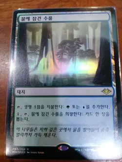 (Foil) [NM] MTG Korean, Modern Horizons, 1 x Waterlogged Grove - Image 1