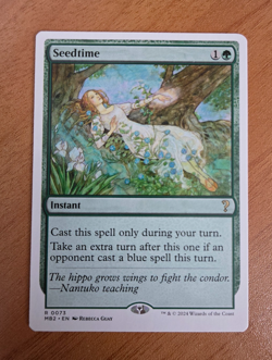 MTG - Seedtime - Mystery Booster 2 White Border - Magic Rare 0073 NM Near Mint - Image 1