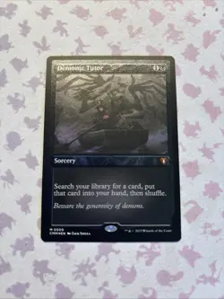 Demonic Tutor - ETCHED FOIL - NM - MTG - Image 1