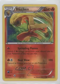 Blaziken Reverse Foil Pokemon XY Primal Clash #28 - Image 1