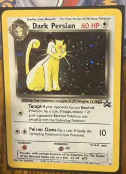 Dark Persian #17 Pokemon Black Star Promo Holo - Image 1