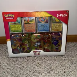 Pokemon TCG Scarlet & Violet 151 Mini Tins Costco Bundle, 5 Pack - Sealed Box! - Image 1