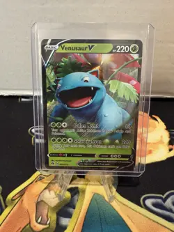 Pokemon TCG Venusaur V 001/073 Champion's Path Sword & Shield Holo Rare NM - Image 1