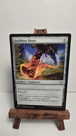x1 Swiftfoot Boots Commander 2020 New Capenna NCC 382 UNCOMMON M/NM Mtg Staple - Image 1