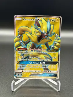 Pokemon TCG Zeraora GX 201/214 Full Art Lost Thunder Near Mint Free Shipping - Image 1