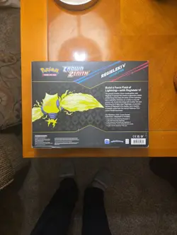 Pokemon TCG Crown Zenith Regieleki v Collection Box New Sealed - Image 4